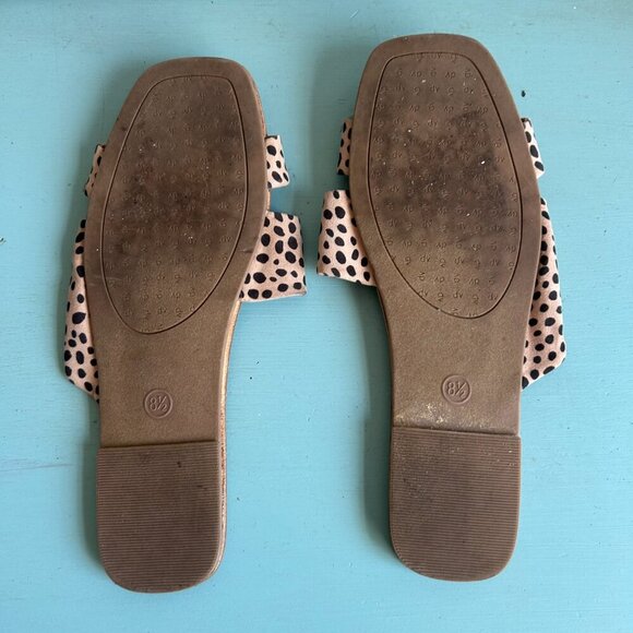 Dolce Vita DV Leopard Print Bryn Asymmetrical Slide Sandals Size 8.5 - Picture 4 of 11